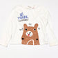 White hiding top - Size 3-4