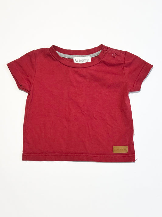 Maroon tee - Size 000