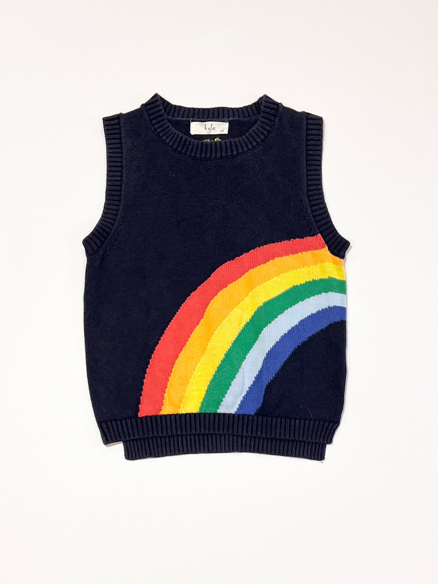 Rainbow knit vest - Size 3