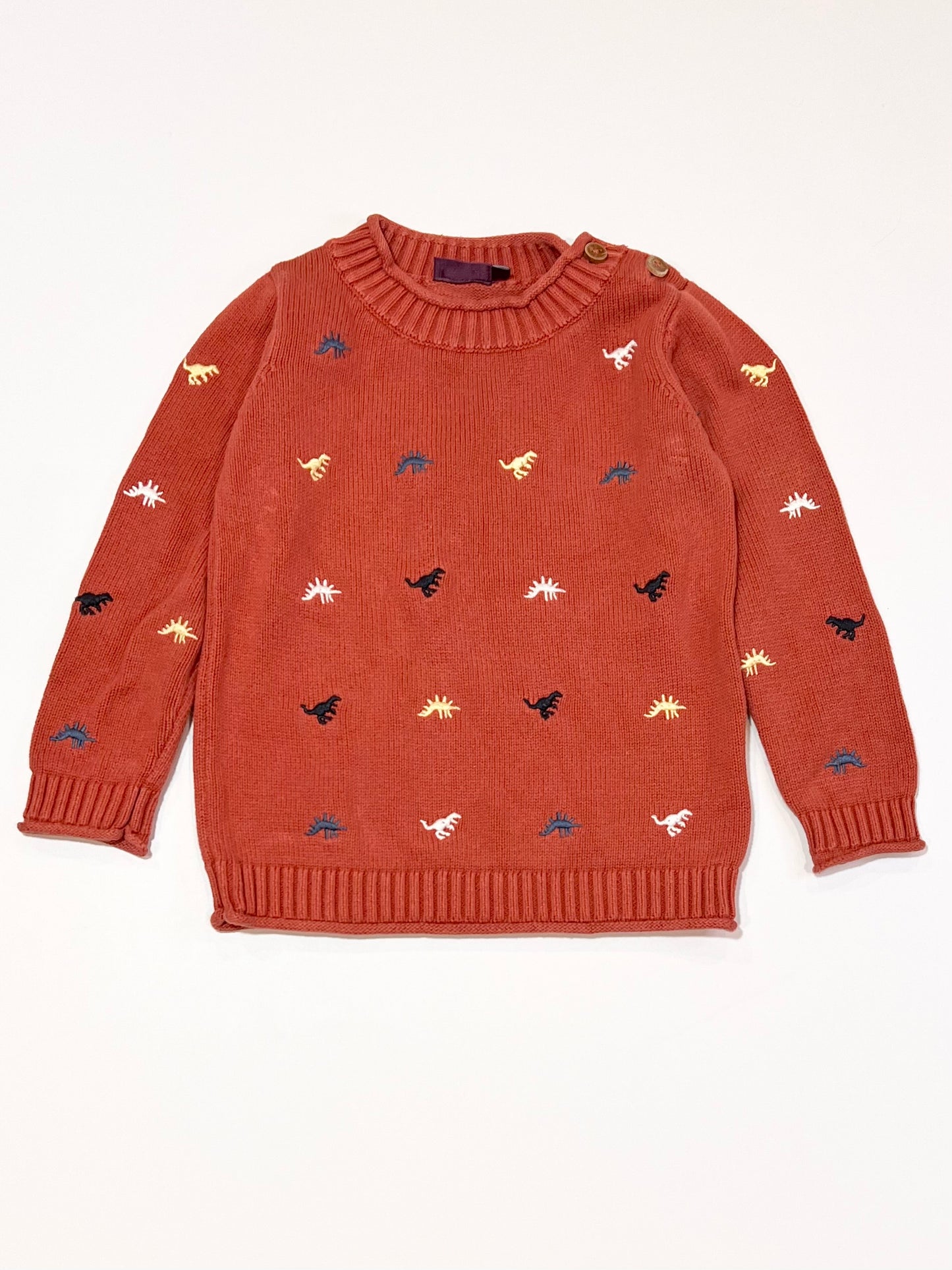 Brown dinosaur jumper - Size 3
