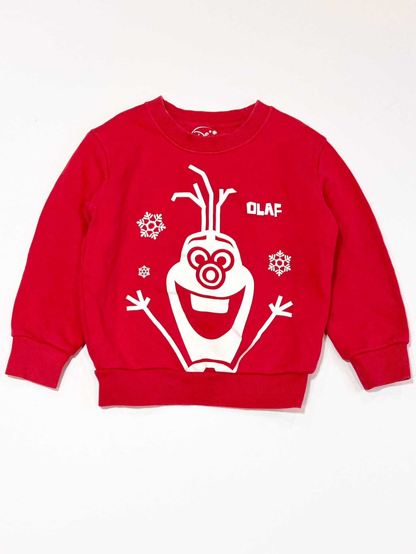 Red Olaf sweater - Size 3-4