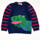 Navy dinosaur sweater - Size 3-4