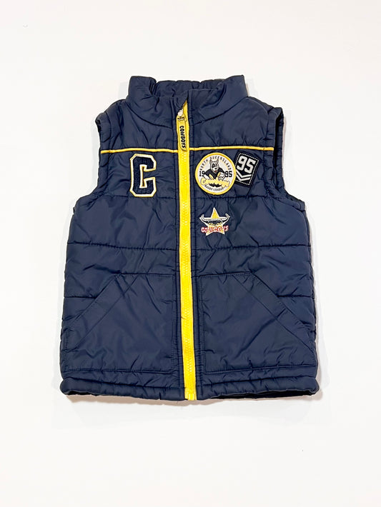 Nth QLD Cowboys puffer vest - Size 3