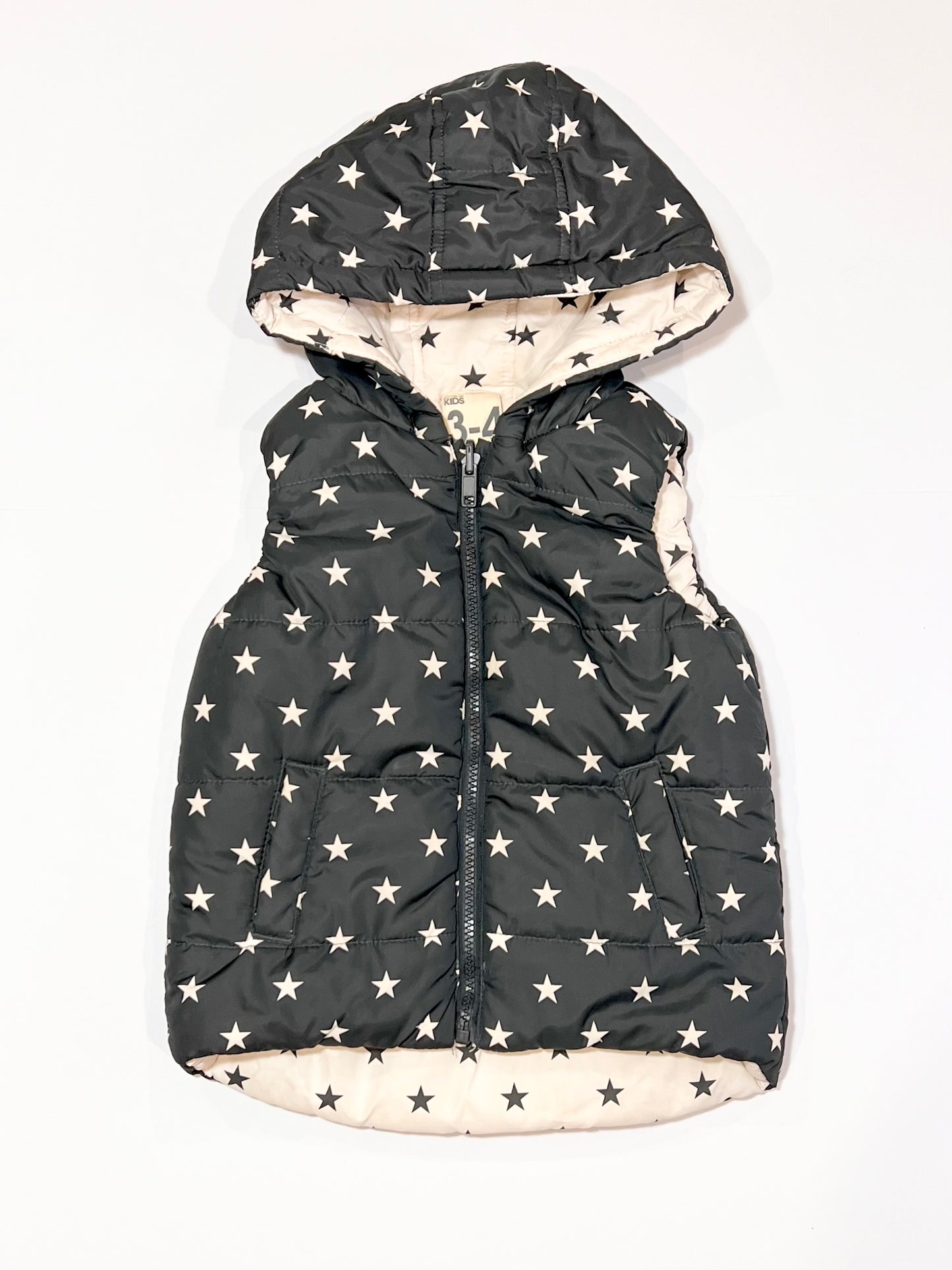 Reversible puffer vest - Size 3-4