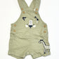 Green animal shortalls - Size 000