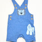 Blue animal shortalls - Size 000