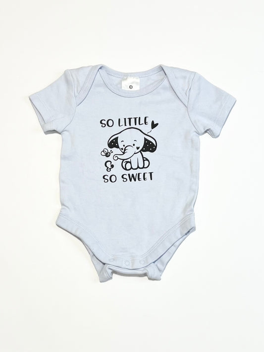 Blue elephant bodysuit - Size 000