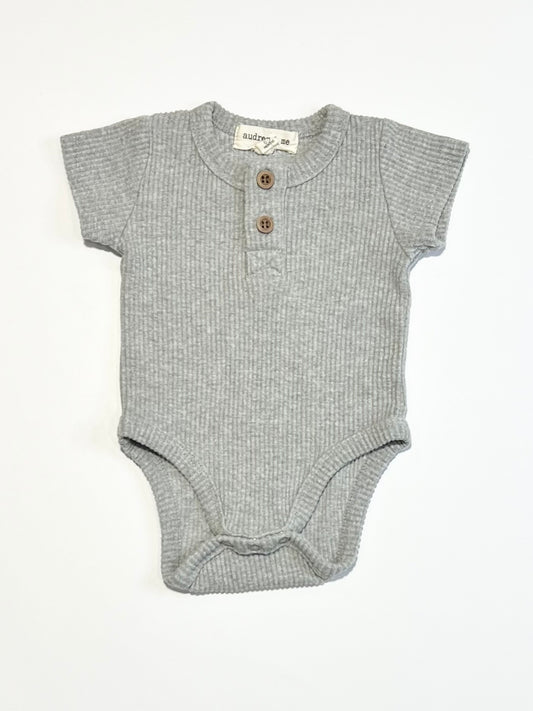 Grey ribbed bodysuit - Size 000