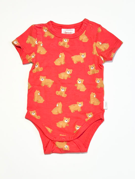 Red bears bodysuit - Size 000
