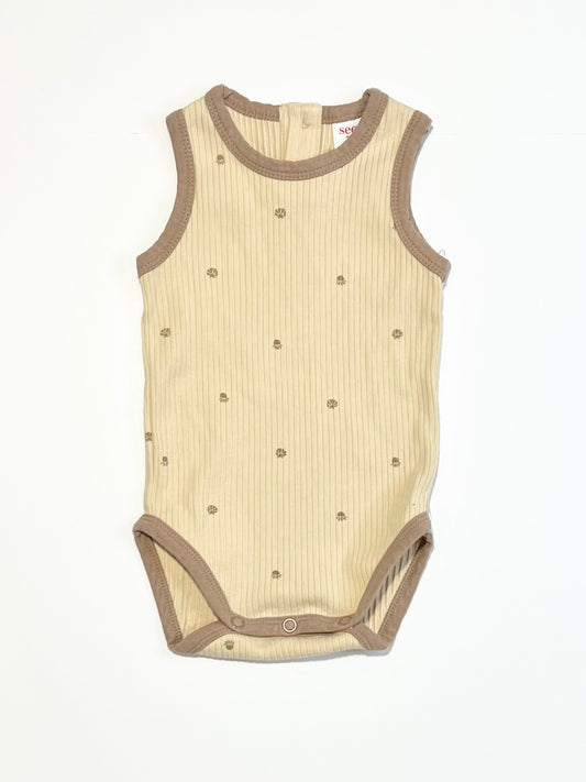 Ribbed shells bodysuit - Size 000