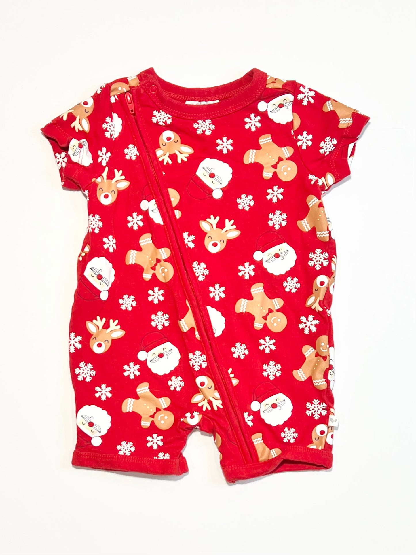 Christmas zip romper - Size 000
