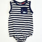 Striped fishy romper - Size 000