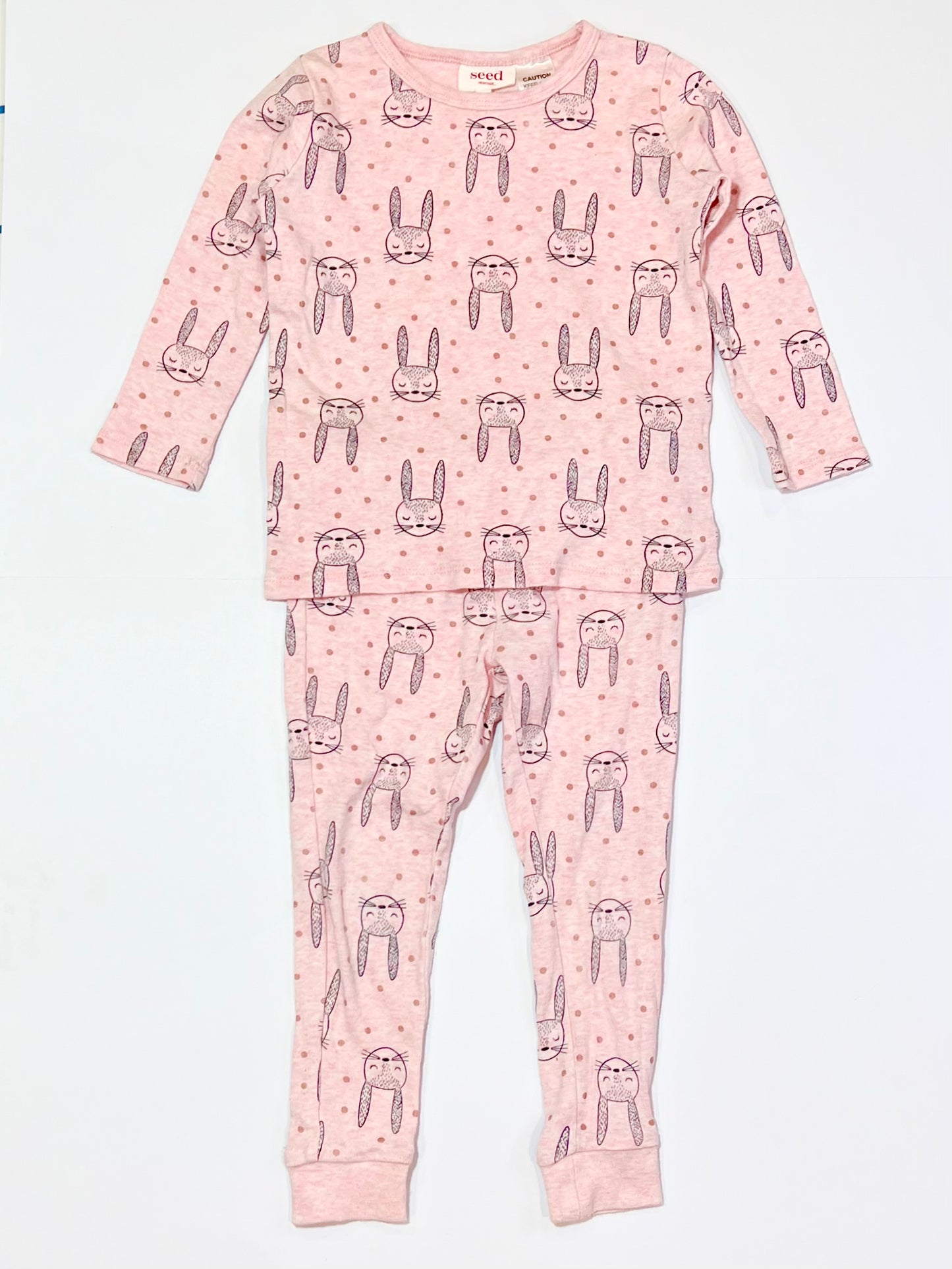 Ribbed bunny pyjamas - Size 3