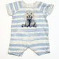 Striped bear romper - Size 000