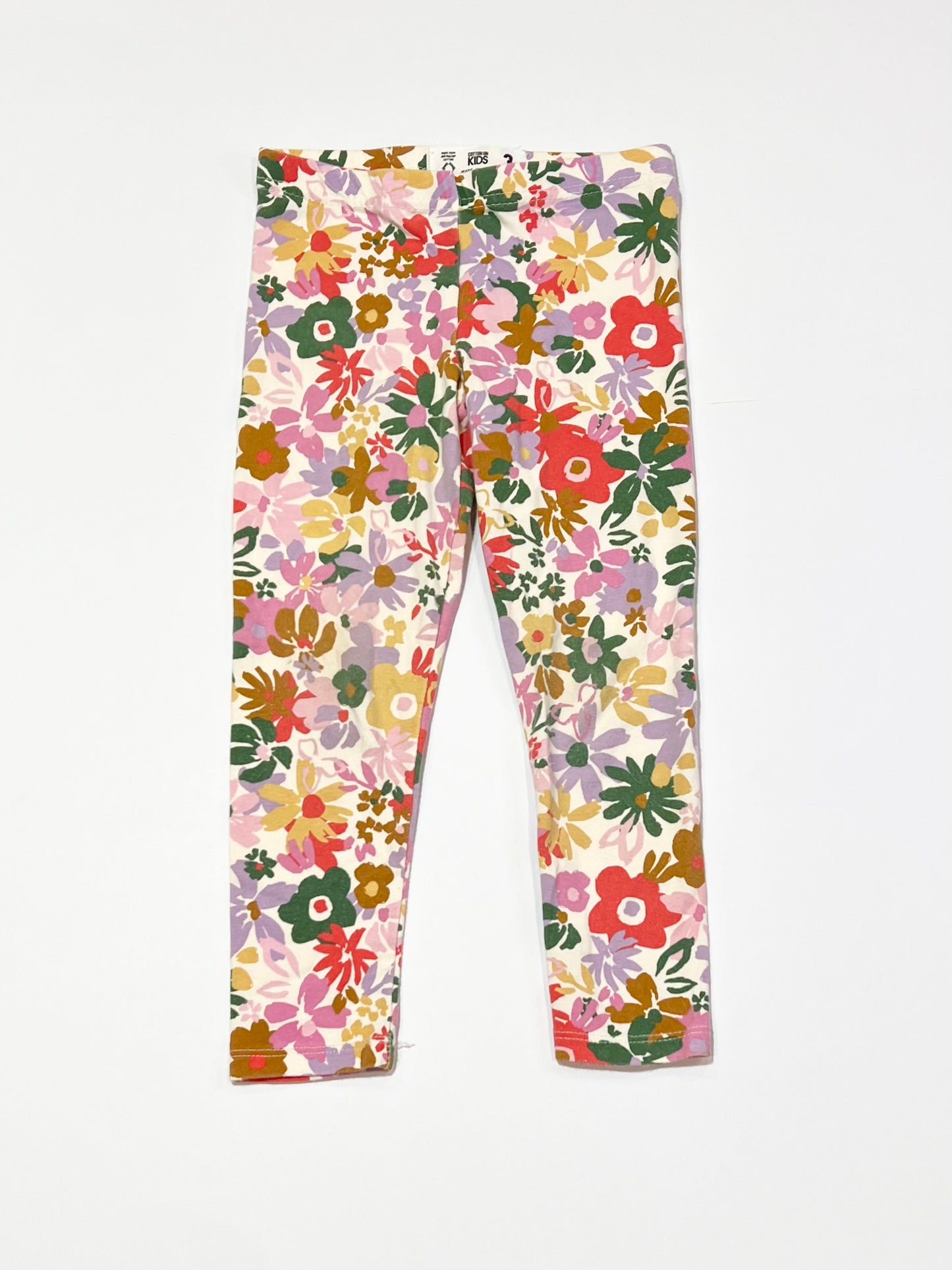 Floral leggings - Size 3