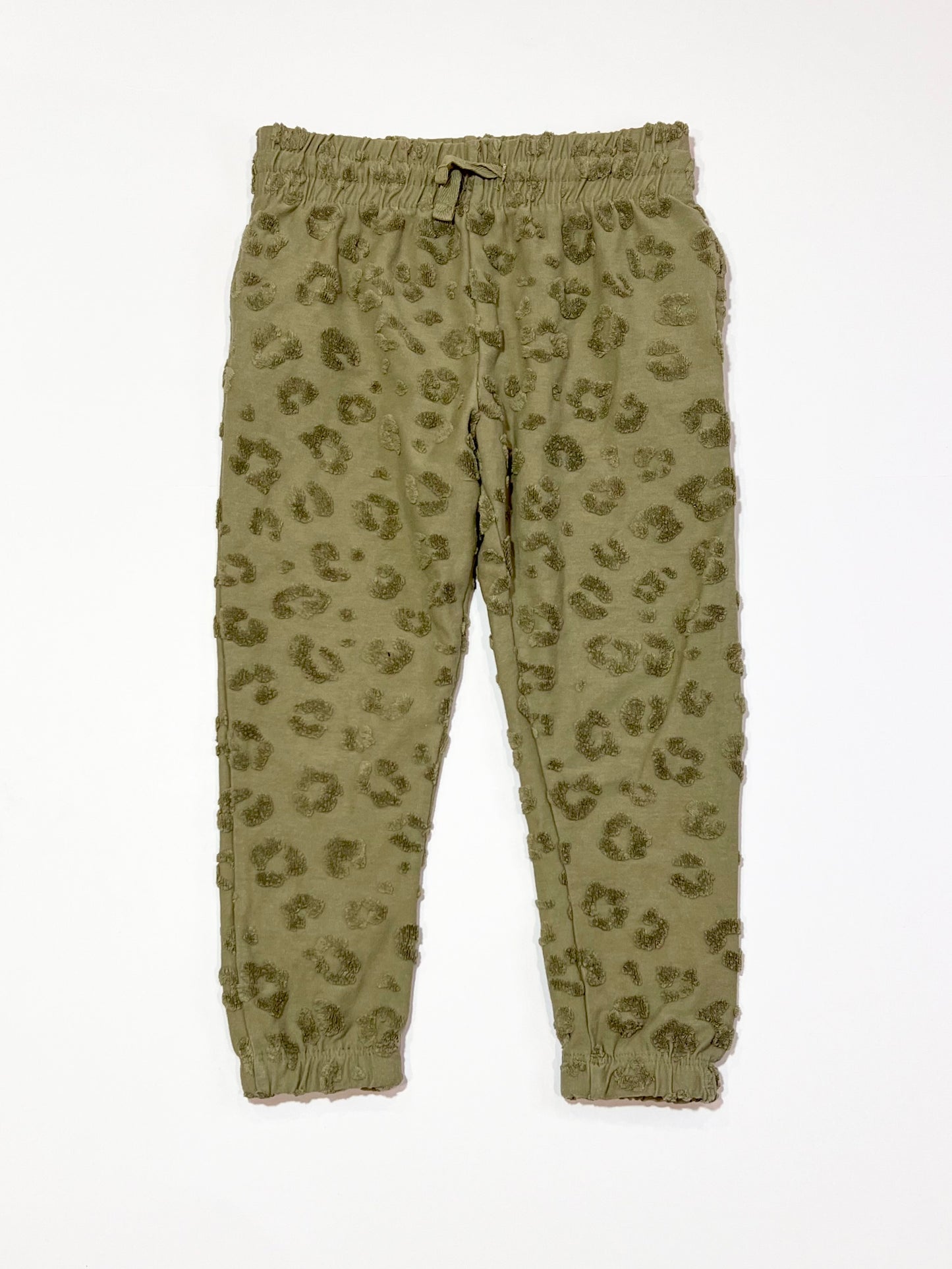 Green animal print trackies - Size 3