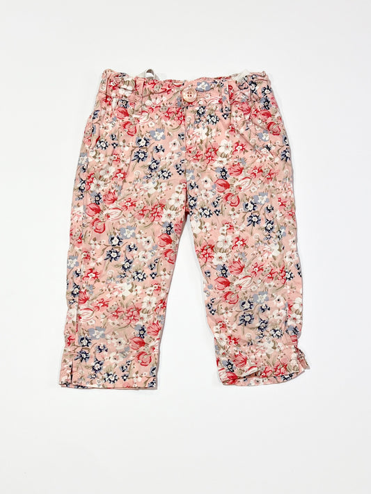 Floral cropped pants - Size 3-4