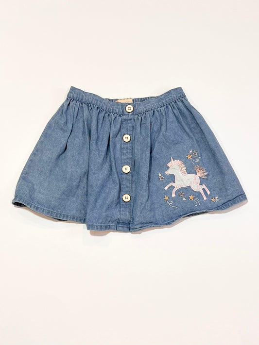 Blue unicorn skirt - Size 3