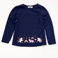 Navy unicorns top - Size 3