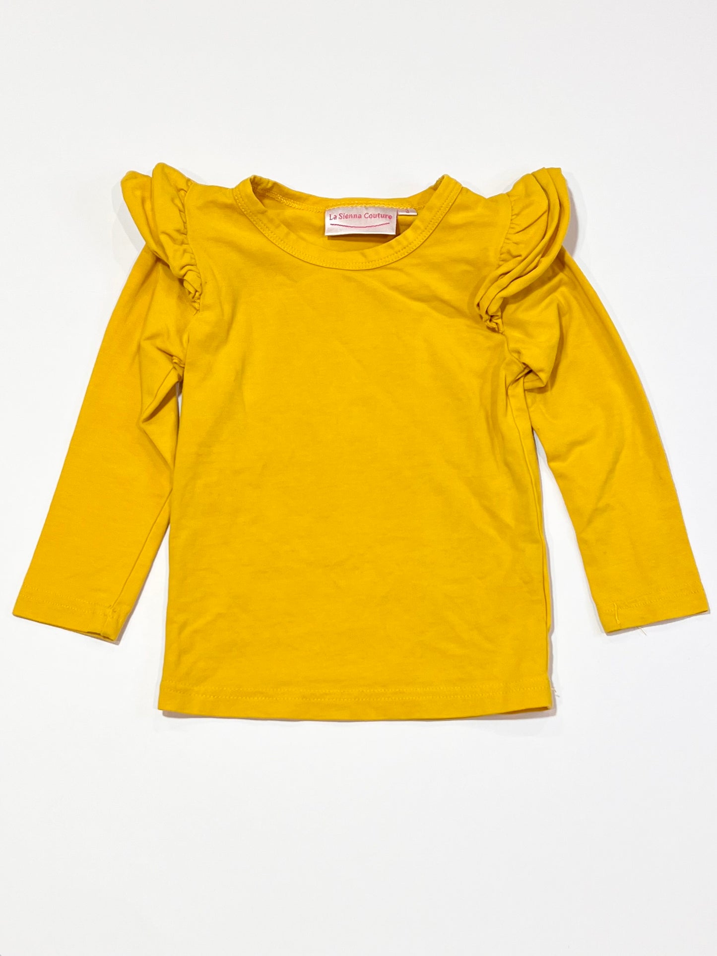 Yellow flutter top - Size 3