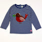 Striped sequined robin top - Size 3