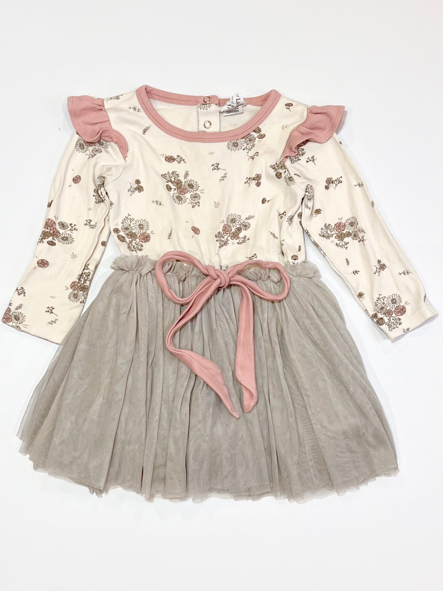 Floral tutu dress - Size 3-4