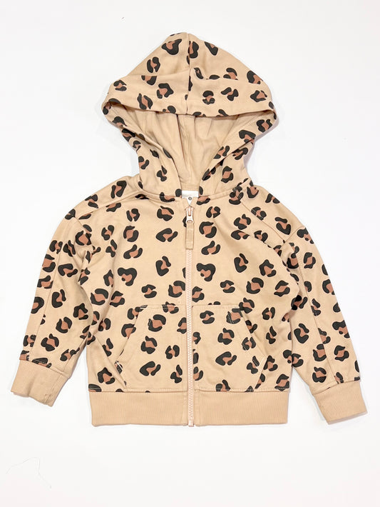 Animal print zip hoodie - Size 3