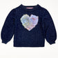 Sparkly heart jumper - Size 3
