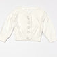 White cropped cardigan - Size 3