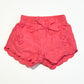 Pink cutwork shorts - SIze 000