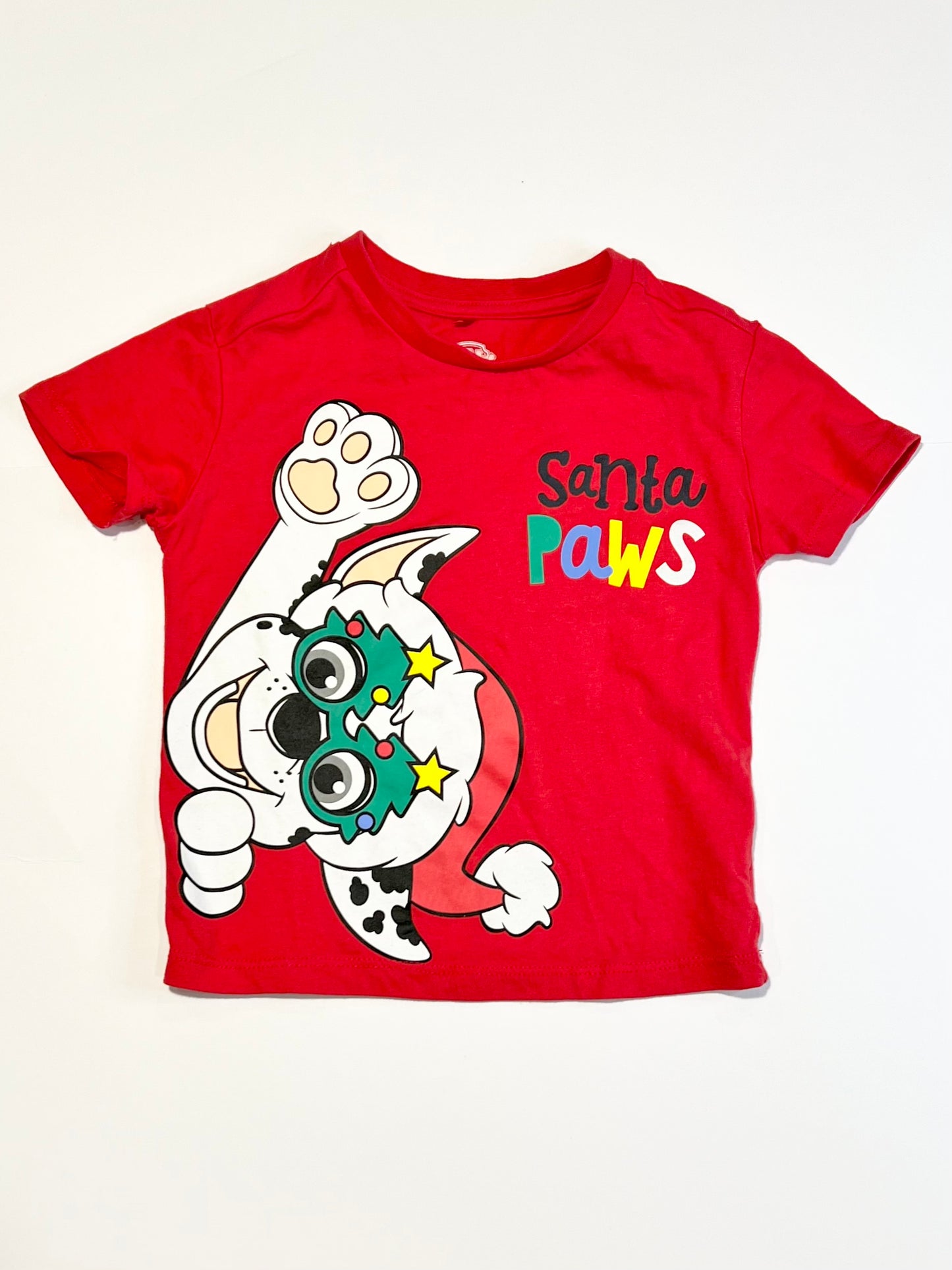 Santa paws tee - Size 2