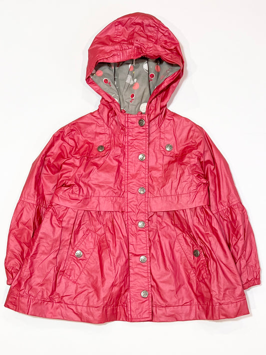 Red shimmer raincoat - Size 3