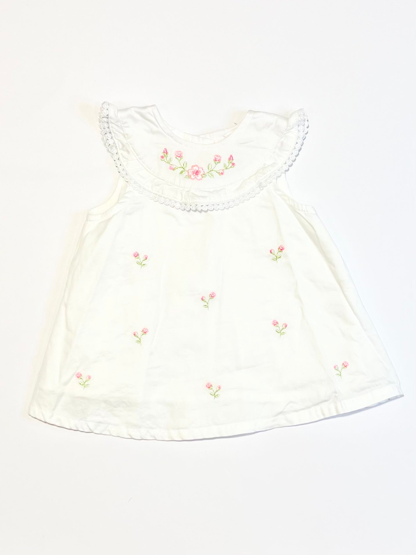 Embroidered floral top - Size 000