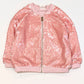 Pink sequined bomber jacket - Size 3-4