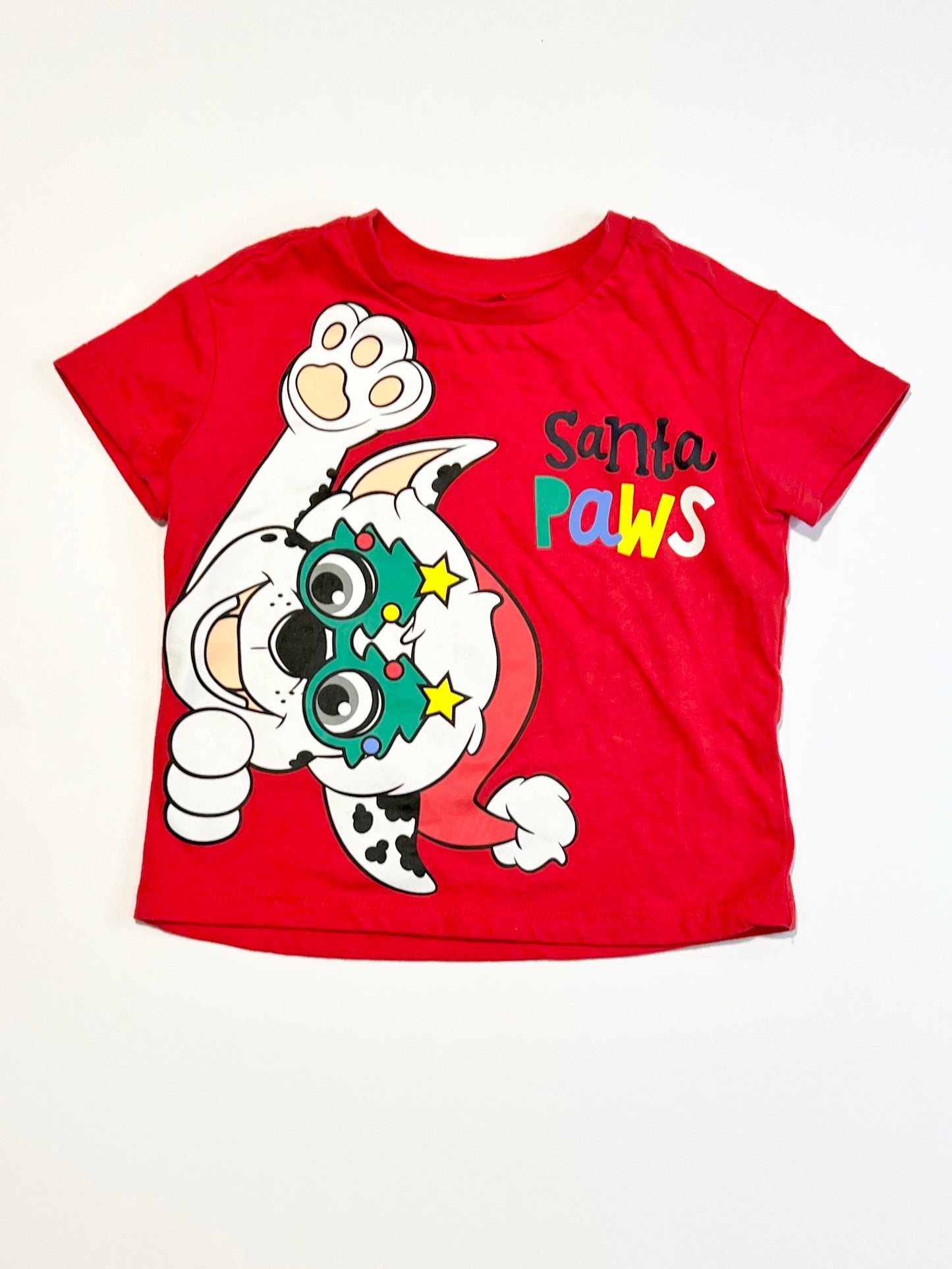 Santa paws tee - Size 1