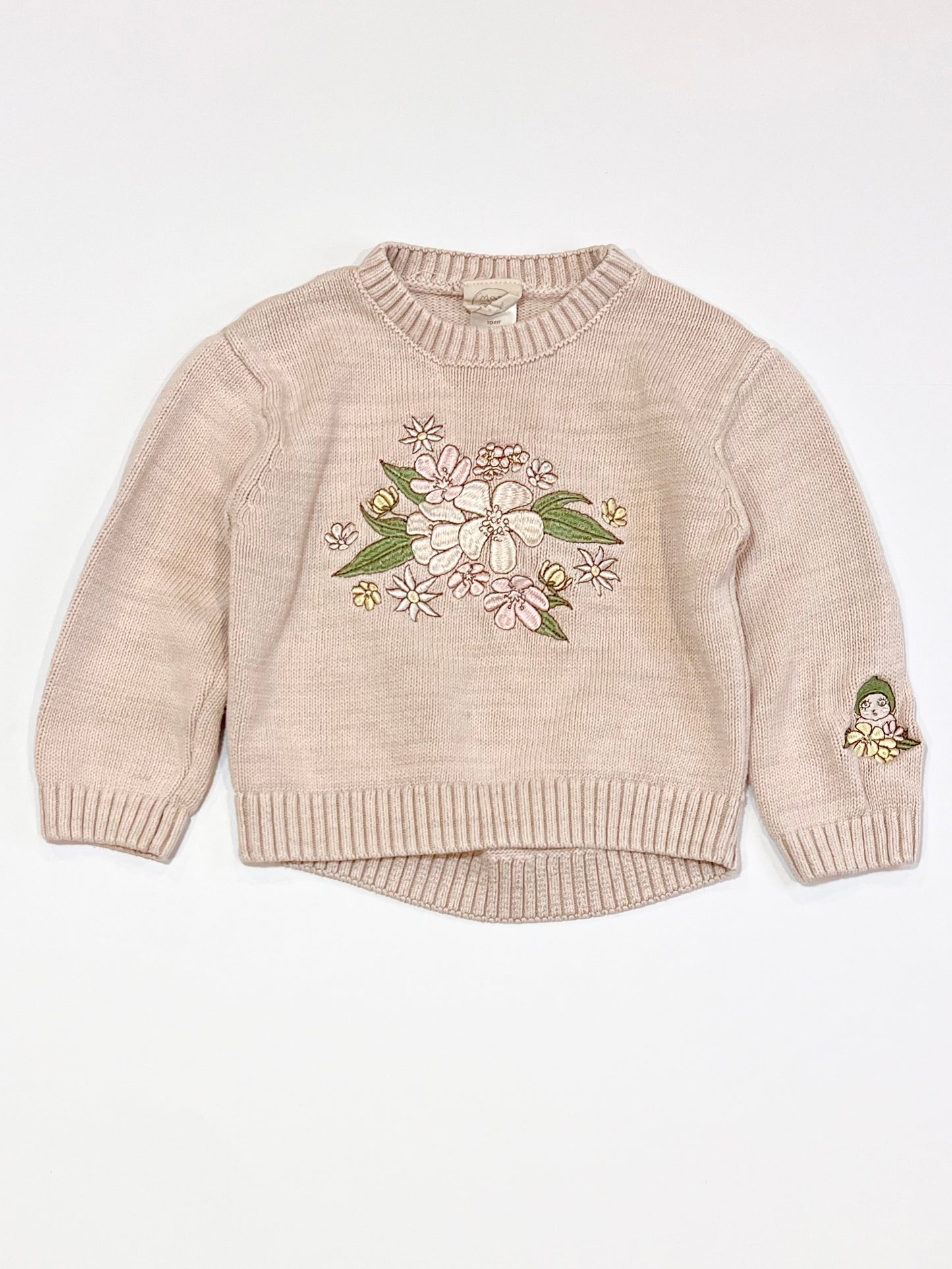 Embroidered floral jumper - Size 3