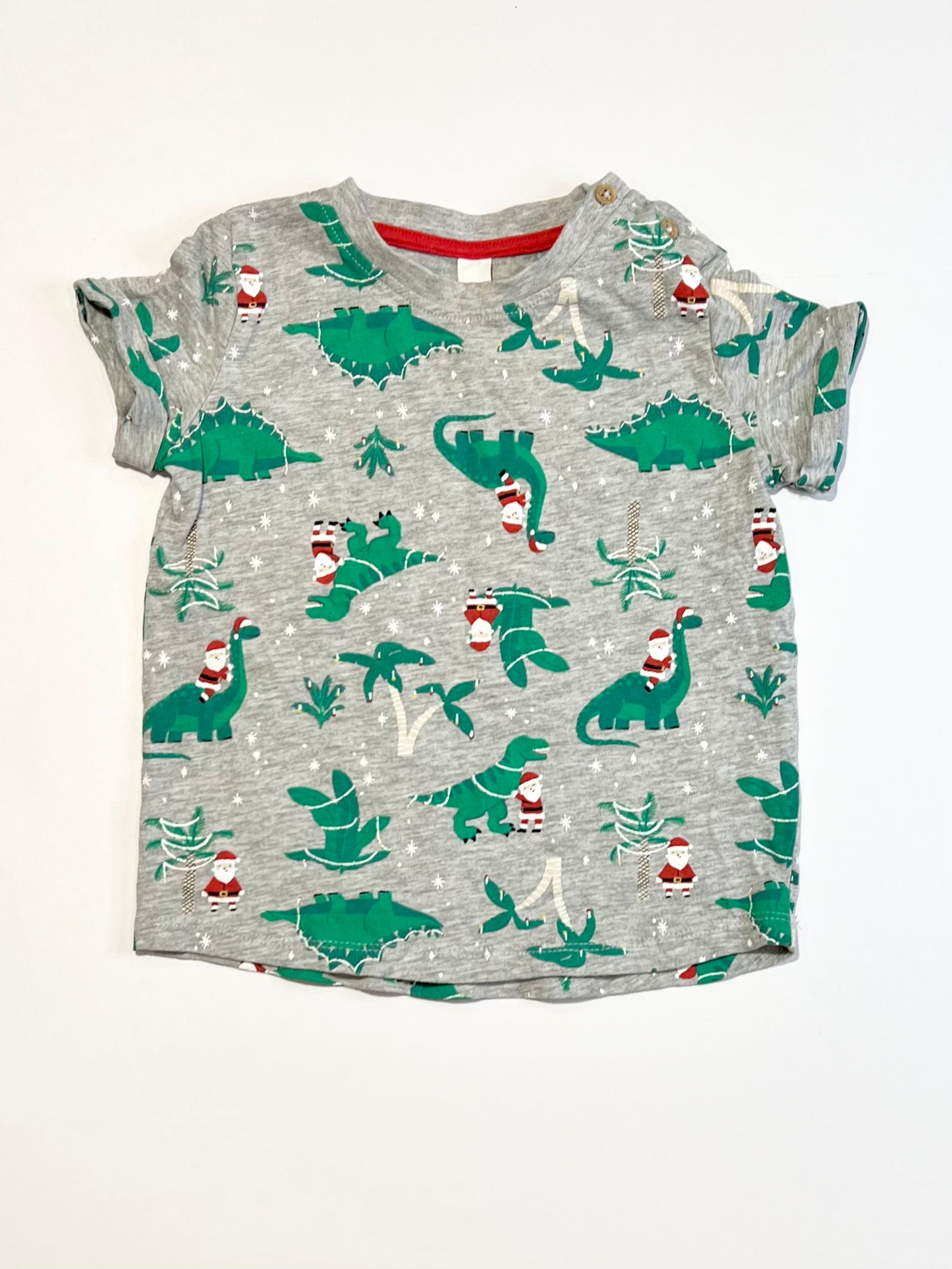 Christmas dinos tee - Size 1