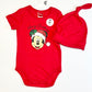 Christmas Mickey bodysuit brand new - Size 1