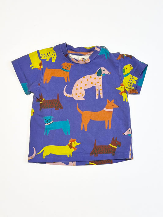 Purple dogs tee - Size 000