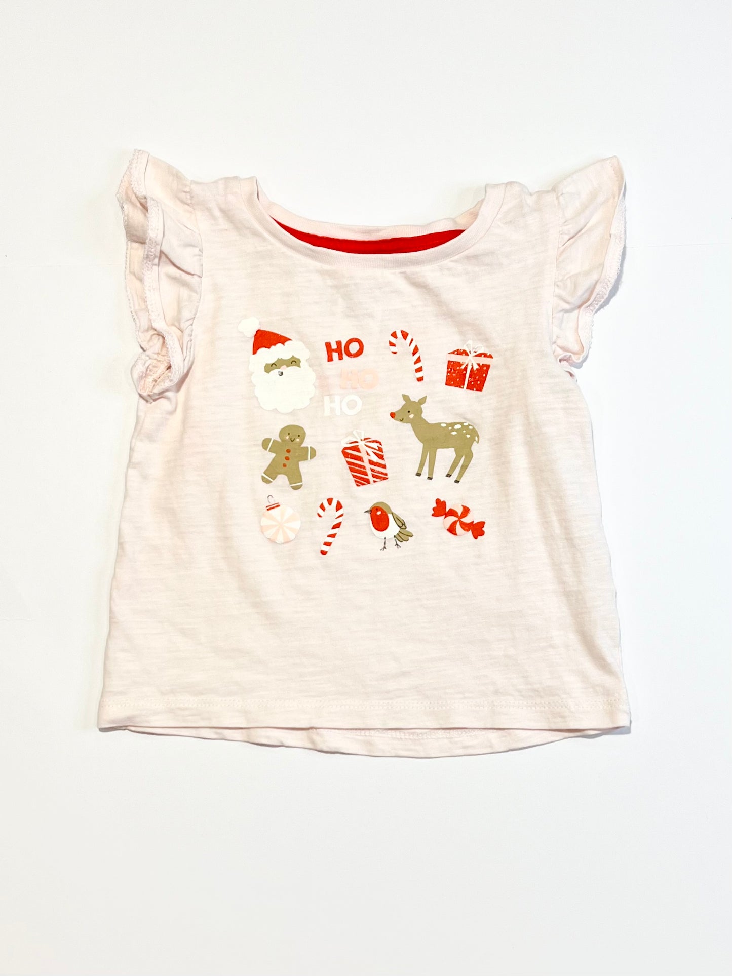 Christmas flutter tee - Size 1