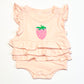 Strawberry ruffle bodysuit - Size 000