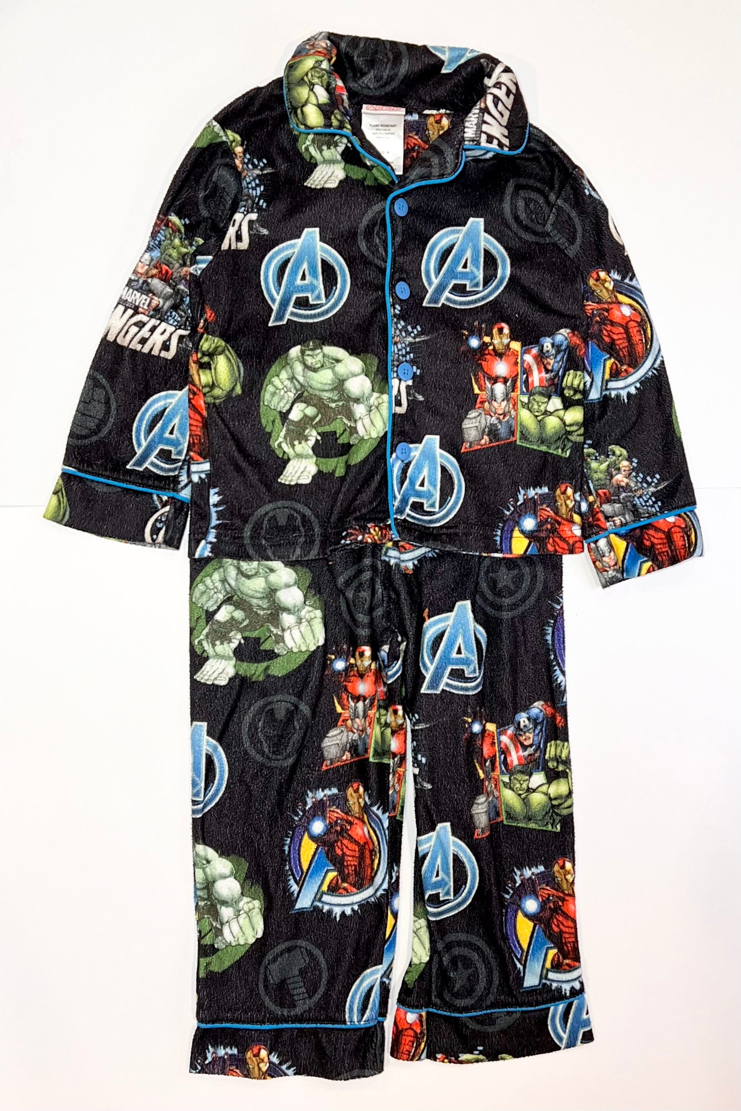 Fleece heroes pyjamas - Size 4