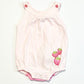 Striped strawberry romper - Size 000