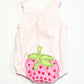 Striped strawberry romper - Size 000