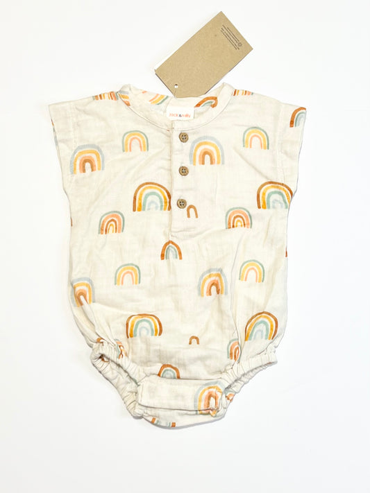 Rainbow romper brand new - Size 000