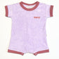 Purple terry romper - Size 000