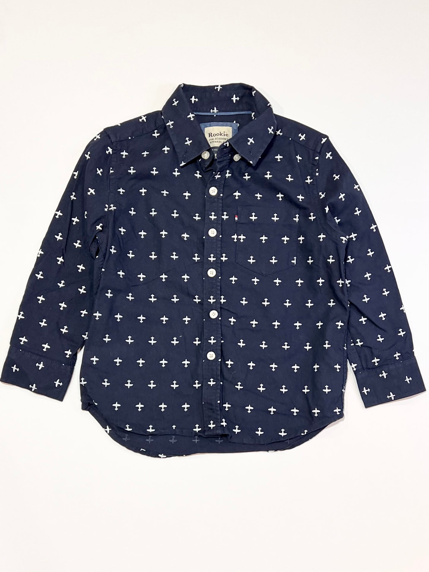 Navy aeroplanes shirt - Size 4