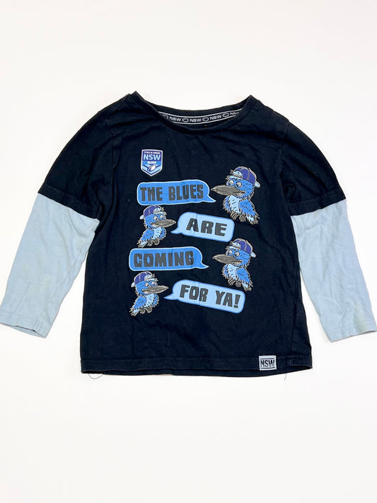 NSW Blues top - Size 4