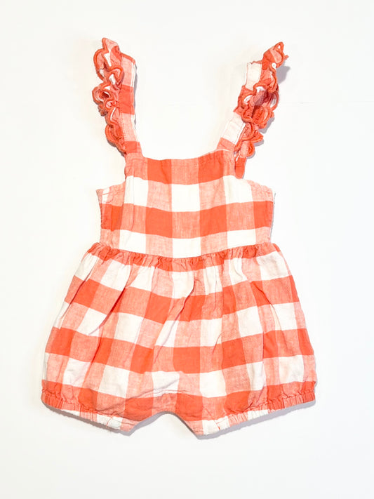 Gingham romper - Size 000