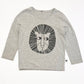 Grey lion top - Size 4